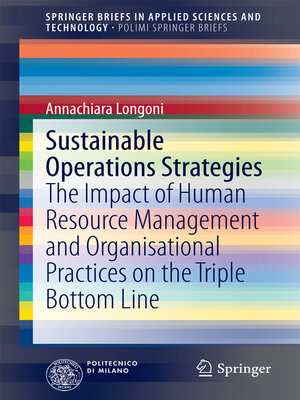 cover image of Sustainable Operations Strategies